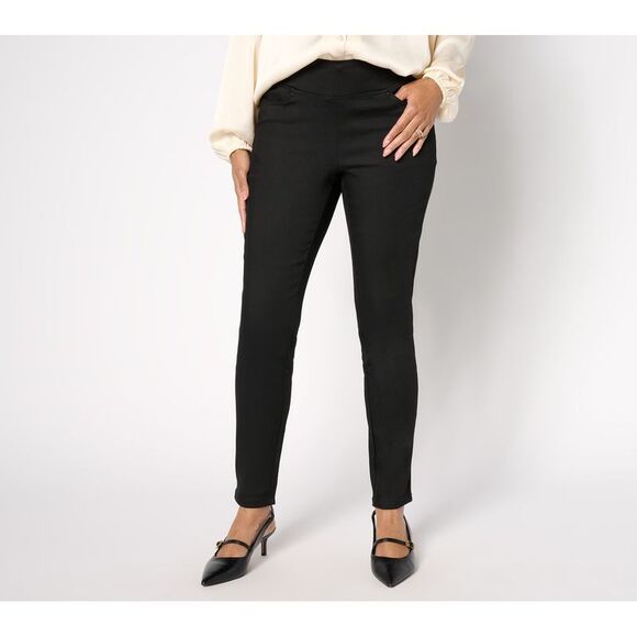 Belle by Kim Gravel Women's Petite Pants 14P MegaModal Chic Black A670965 - Picture 1 of 4